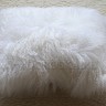 Подушка из тибетской овчины белая двусторонняя